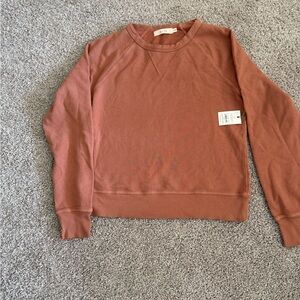 AYR Women's Warm Terracotta Crew Neck Sweater